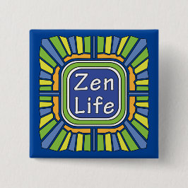 Bóton Quadrado 5.08cm Zen Life para mim