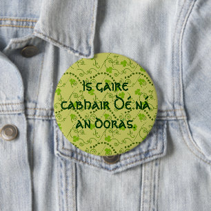 Bóton Redondo 10.16cm A Ajuda de Deus é mais próxima que a porta