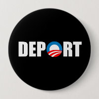 Adesivo anti-Obama para-choques - Deportar Obama A