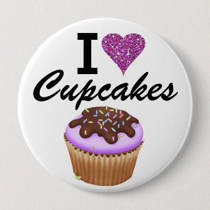 Bóton Redondo 10.16cm Adoro Cupcakes - SRF