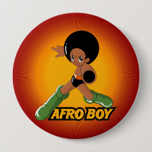 Bóton Redondo 10.16cm AfroBoy!