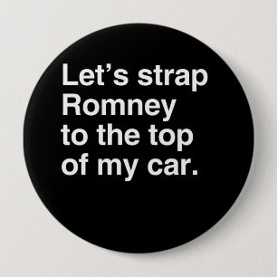Bóton Redondo 10.16cm Alça do vamos Romney ao topo do meu carro.png