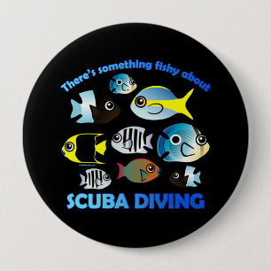 Bóton Redondo 10.16cm Algo Fishy Sobre Scuba