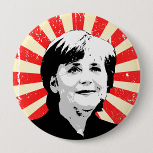 Bóton Redondo 10.16cm Angela Merkel