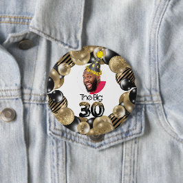 Bóton Redondo 10.16cm Aniversário de 30 anos de Fotografia Personalizada