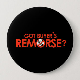 Bóton Redondo 10.16cm Anti-Obama Bumpersticker - compradores obtidos