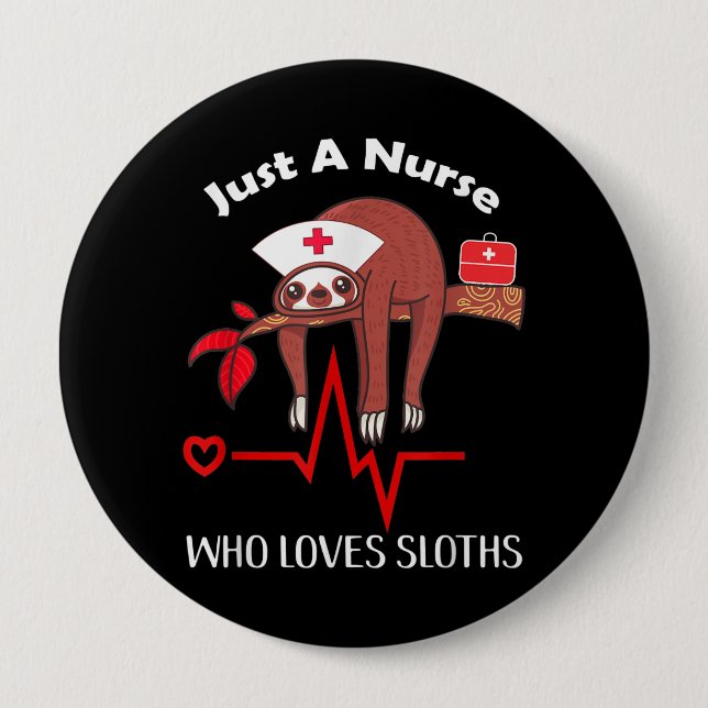 Bóton Redondo 10.16cm Apenas Uma Enfermeira Que Ama Enfermeiras Enfermei (Frente)