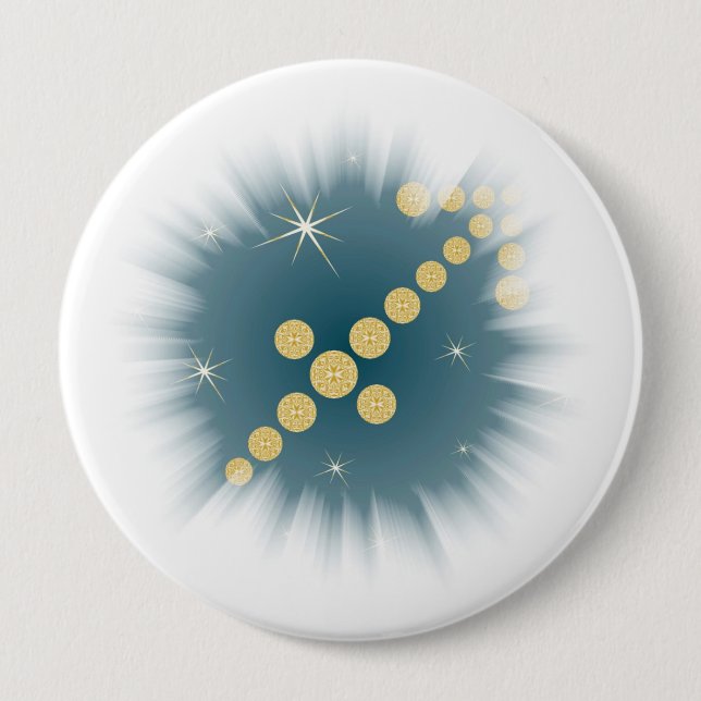 Bóton Redondo 10.16cm Atirador 23. novembro até 21. dezembro Button (Frente)