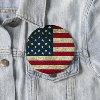 Bóton Redondo 10.16cm Bandeira Americana