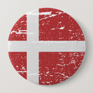 BÓTON REDONDO 10.16CM BANDEIRA DE DINAMARCA
