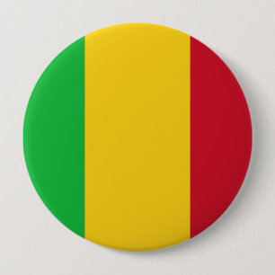 Bóton Redondo 10.16cm Bandeira de Mali
