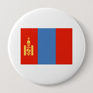 Bóton Redondo 10.16cm Bandeira de Mongolia