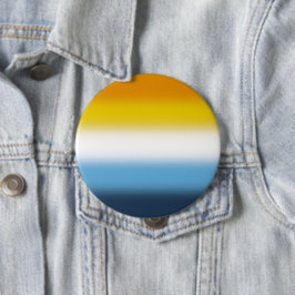Bóton Redondo 10.16cm Bandeira do Orgulho AroAce Gradiente – Colorida Ba