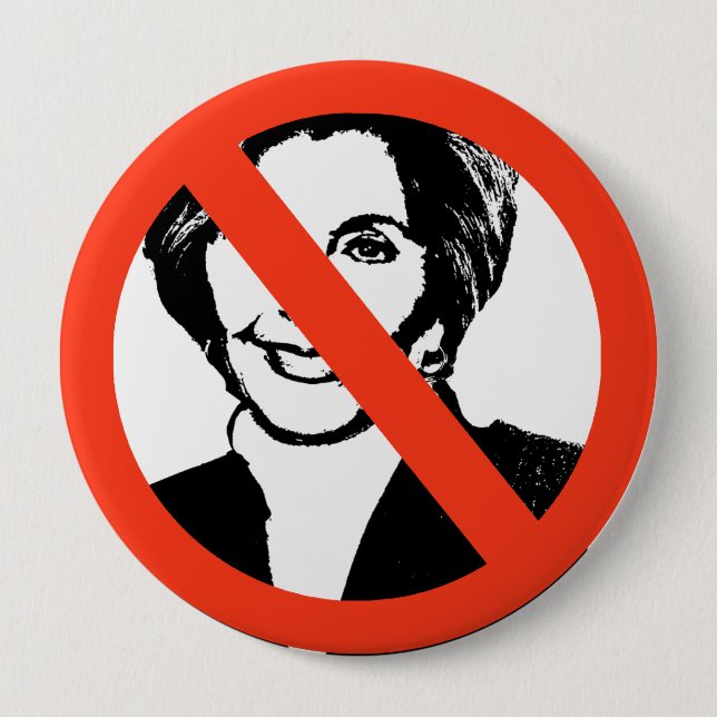 Bóton Redondo 10.16cm Barbara Boxer (Frente)