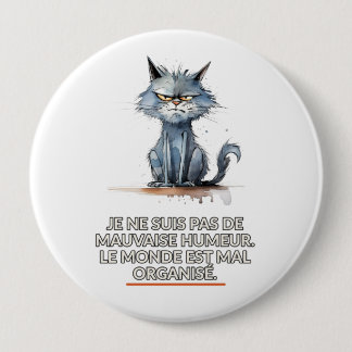 Bóton Redondo 10.16cm Bate-papo sarcástico mau humor