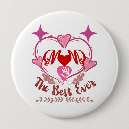 Bóton Redondo 10.16cm Best mum ever