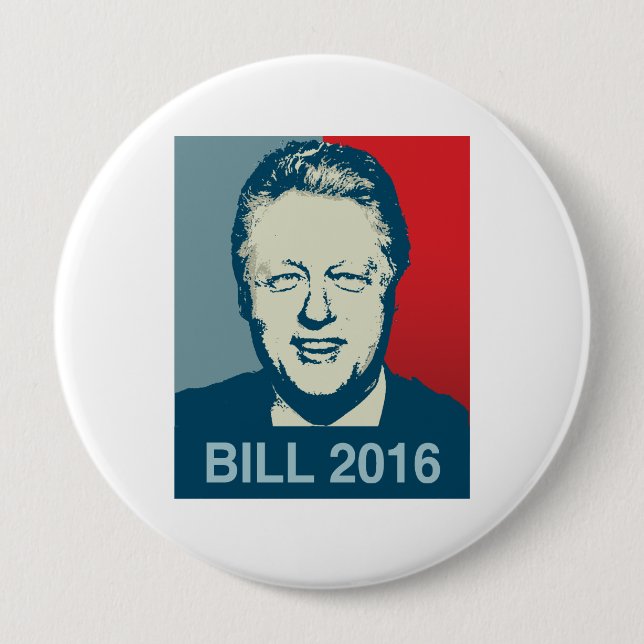BÓTON REDONDO 10.16CM BILL CLINTON 2016 - .PNG (Frente)