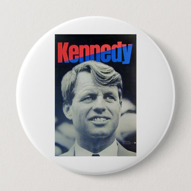 Bóton Redondo 10.16cm Bobby Kennedy "68 (Frente)