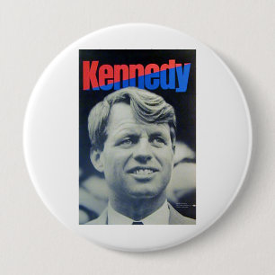 Bóton Redondo 10.16cm Bobby Kennedy "68