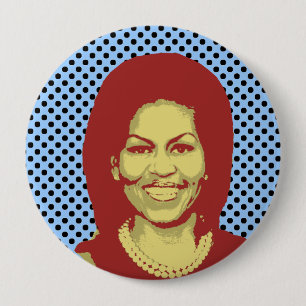 BÓTON REDONDO 10.16CM BOLHA DA CONVERSA DE MICHELLE OBAMA