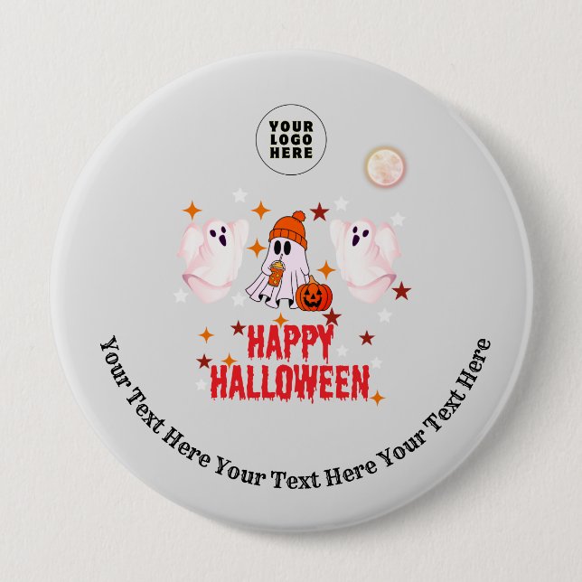 Bóton Redondo 10.16cm Botão (Frente)