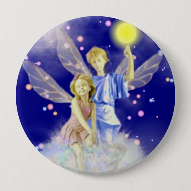 Bóton Redondo 10.16cm Botão Ângulos (Frente)