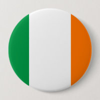 Botão com Bandeira da Irlanda