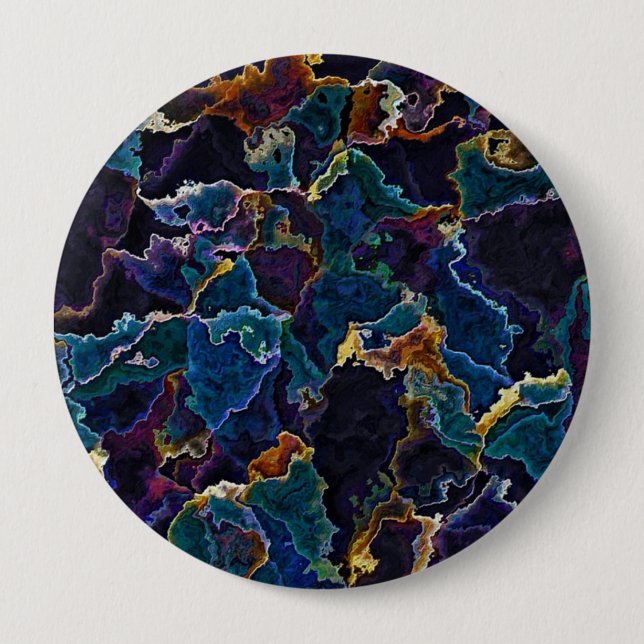 Bóton Redondo 10.16cm Botão de mancha de óleo (Frente)