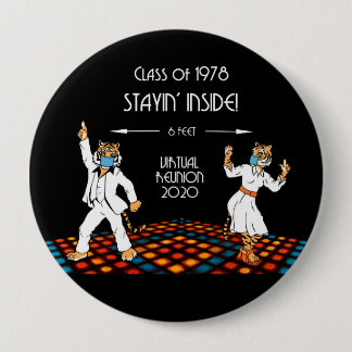 Bóton Redondo 10.16cm Botão de Reunião Virtual P78