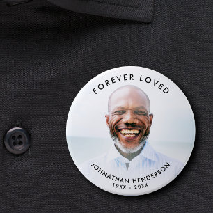 Bóton Redondo 10.16cm Botão de Tributo Fotográfico Personalizado para Fu