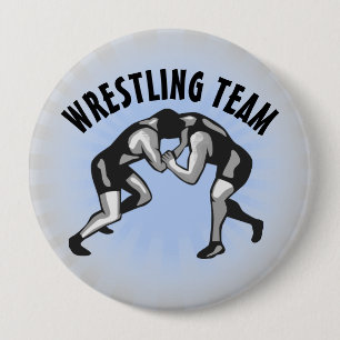 Bóton Redondo 10.16cm Botão Design de luta do Wrestler da