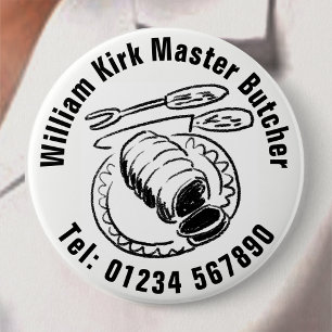 Bóton Redondo 10.16cm Botão do Botão Mestre