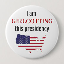 Botão do protesto do março das grandes mulheres