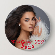 Botão Miss Geórgia EUA 2020