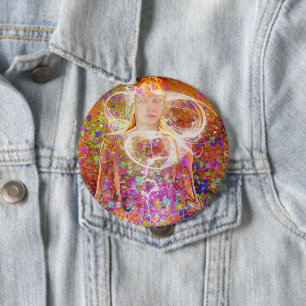 Bóton Redondo 10.16cm Botão Pinback de Sonhos Elétricos