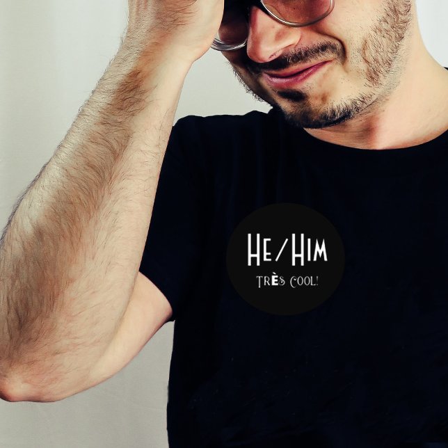 Bóton Redondo 10.16cm Botão redondo Legal de pneus HE/HIM (Criador carregado)