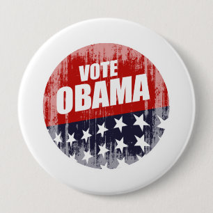 Bóton Redondo 10.16cm BOTÃO Vintage.png de OBAMA do VOTO
