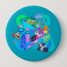 Bóton Redondo 10.16cm Botão X World Team 319-20250303