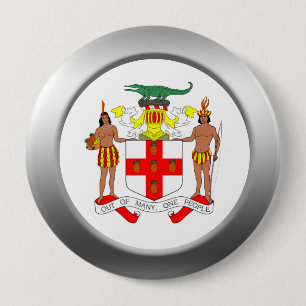 Bóton Redondo 10.16cm Brasão de Jamaica