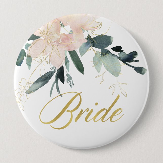 BÓTON REDONDO 10.16CM BRILHO DE ÁGUA DO GRUPO FLORAL DOURADO SUAVE (Frente)