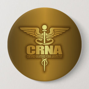 Bóton Redondo 10.16cm Caduceus Dourado (CRNA)
