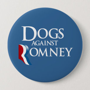 Bóton Redondo 10.16cm Cães contra Romney.png