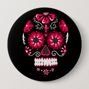 Bóton Redondo 10.16cm Calavera