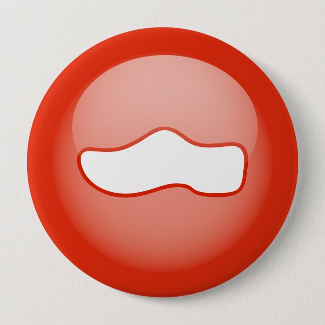 Bóton Redondo 10.16cm Calçados de madeira holandeses (Frente)