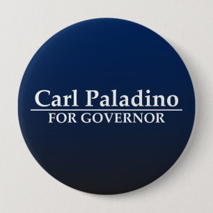 Bóton Redondo 10.16cm Carl Paladino para o governador