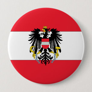 Bóton Redondo 10.16cm Casaco de armas da Áustria
