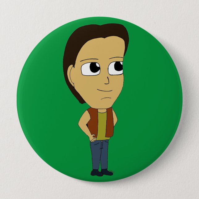 Bóton Redondo 10.16cm chibi (Frente)