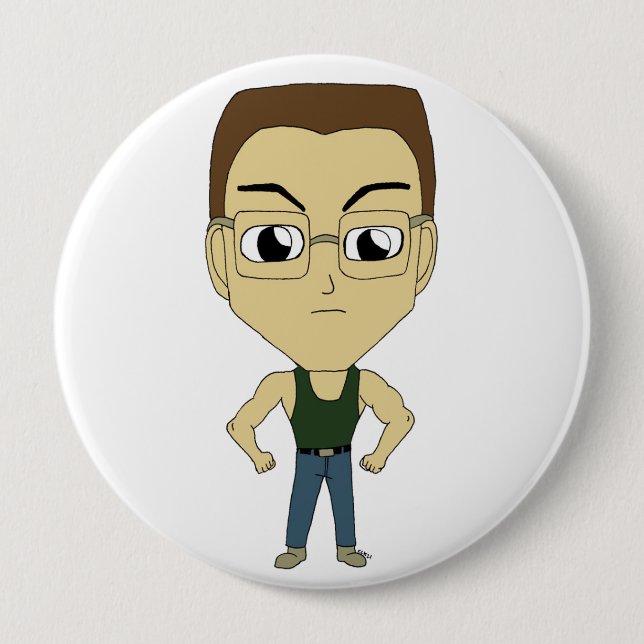 Bóton Redondo 10.16cm chibi (Frente)