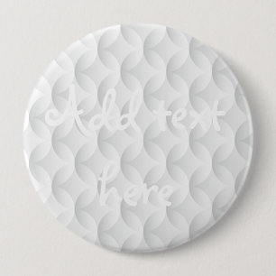 Bóton Redondo 10.16cm Círculo branco gravado