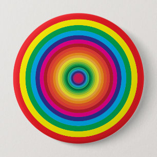 Bóton Redondo 10.16cm círculos concêntricos da amostra de cores